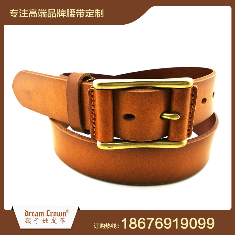 日字扣包皮工艺外贸皮带